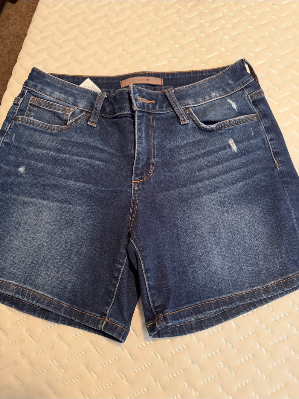 Joe's Jeans Dark Blue Mid Rise Denim Shorts